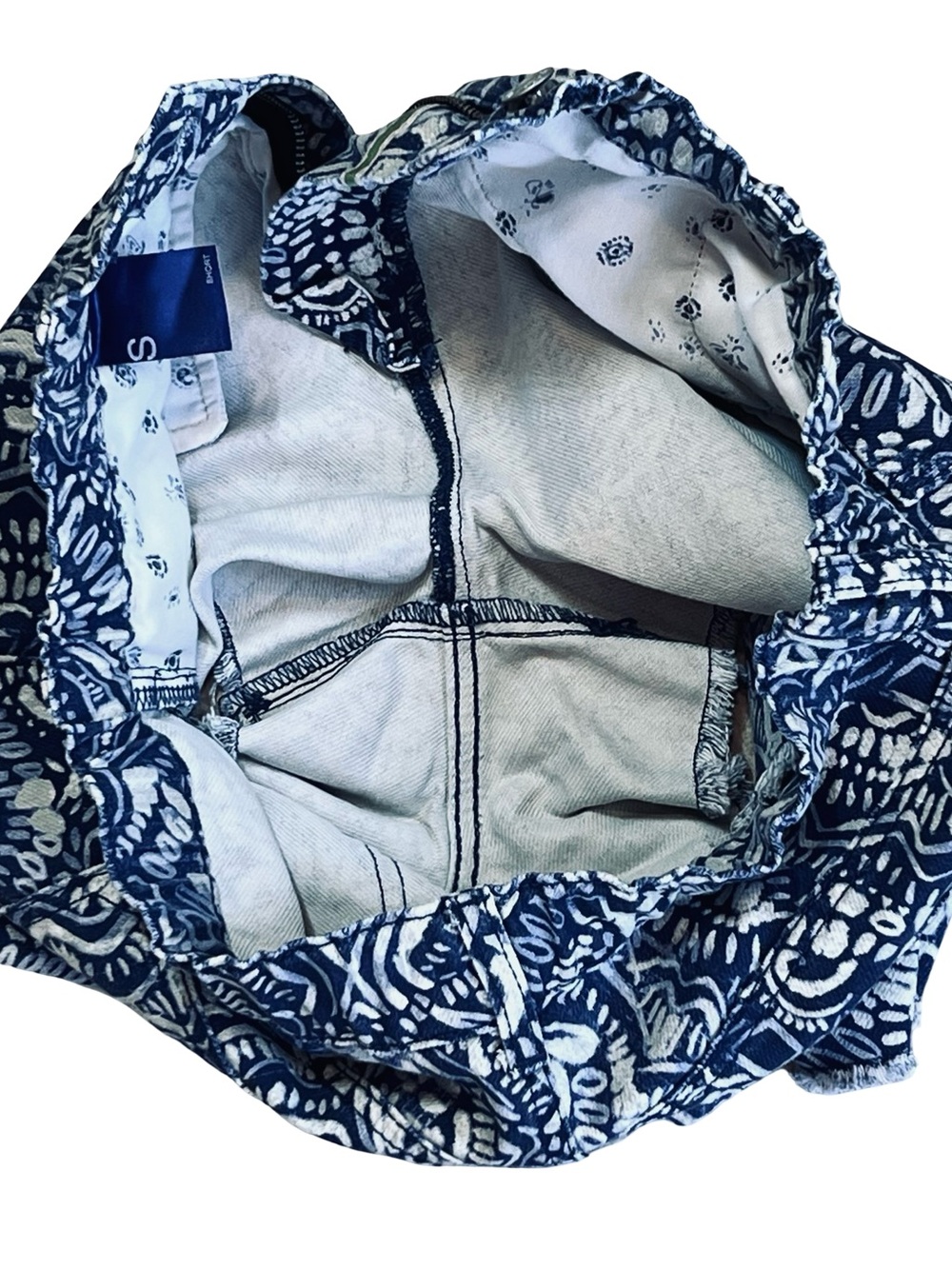 Anthropologie Pilcro Women’s Sz S Blue High Rise Shorts Scrunchie Cut Off - Picture 11 of 16
